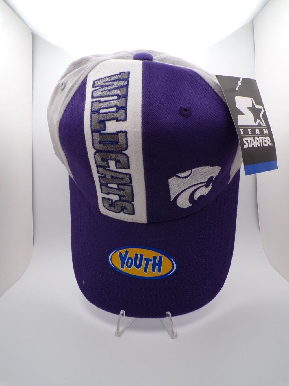 Starter Kansas State Wildcats Youth Boys Baseball Cap Purple One Size